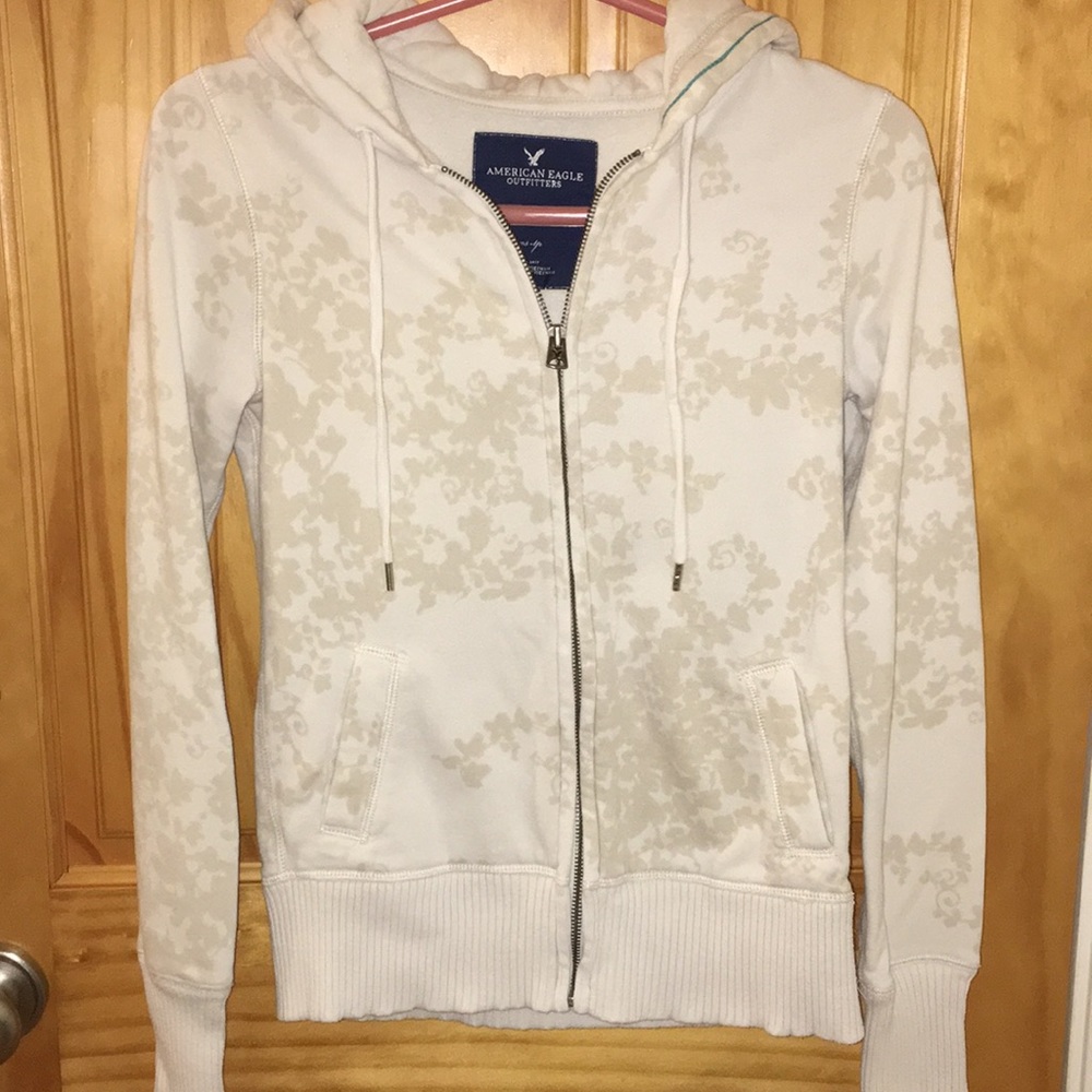 American Eagle floral hoodie